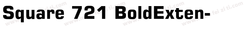 Square 721 BoldExten字体转换